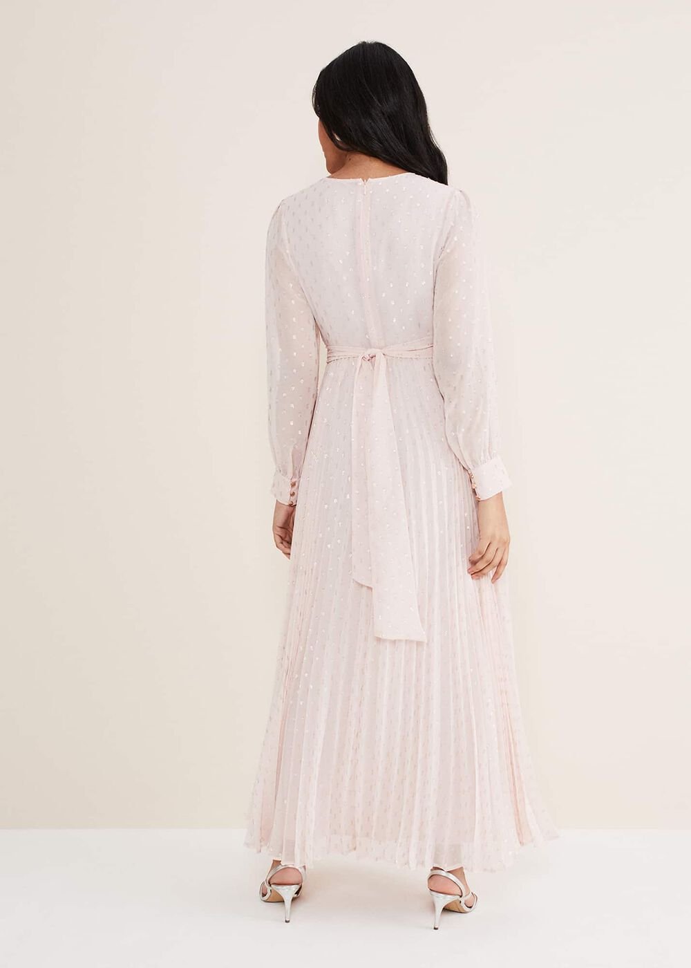 Petite Carmen Fil Coupe Maxi Dress Antique Rose