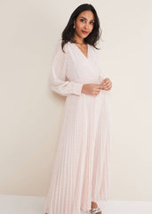 Petite Carmen Fil Coupe Maxi Dress Antique Rose