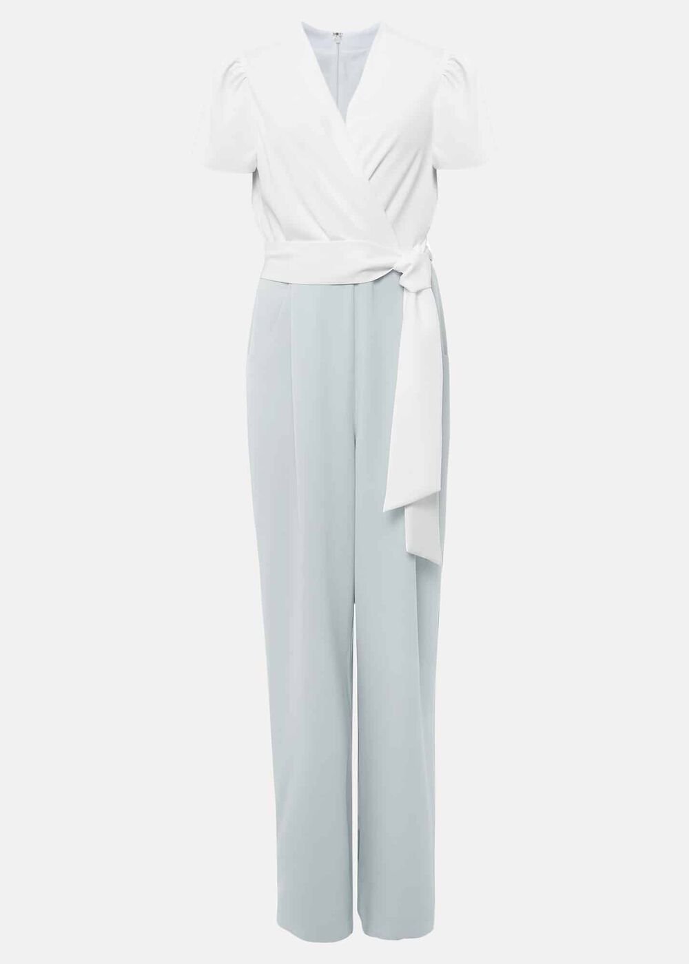 Eloise Wide Leg Jumpsuit Eau De Nil/Ivory