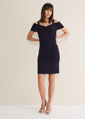 Zella Knitted Bandage Dress Navy