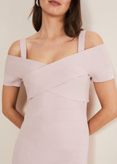 Zella Knitted Bandage Dress Antique Rose