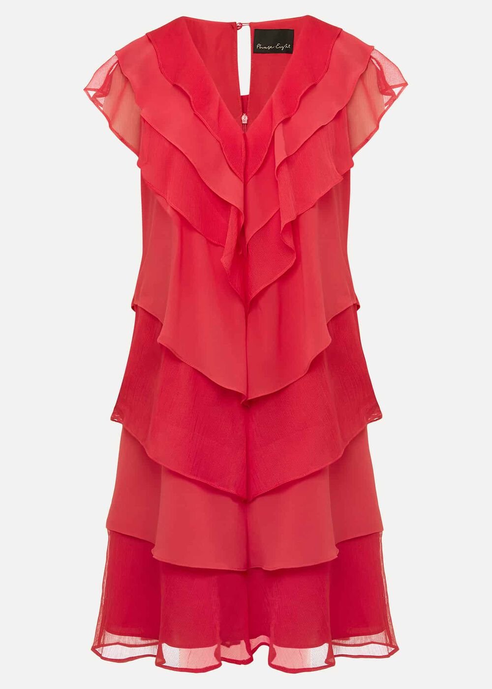 Sage Pleated Ruffle Mini Dress Raspberry