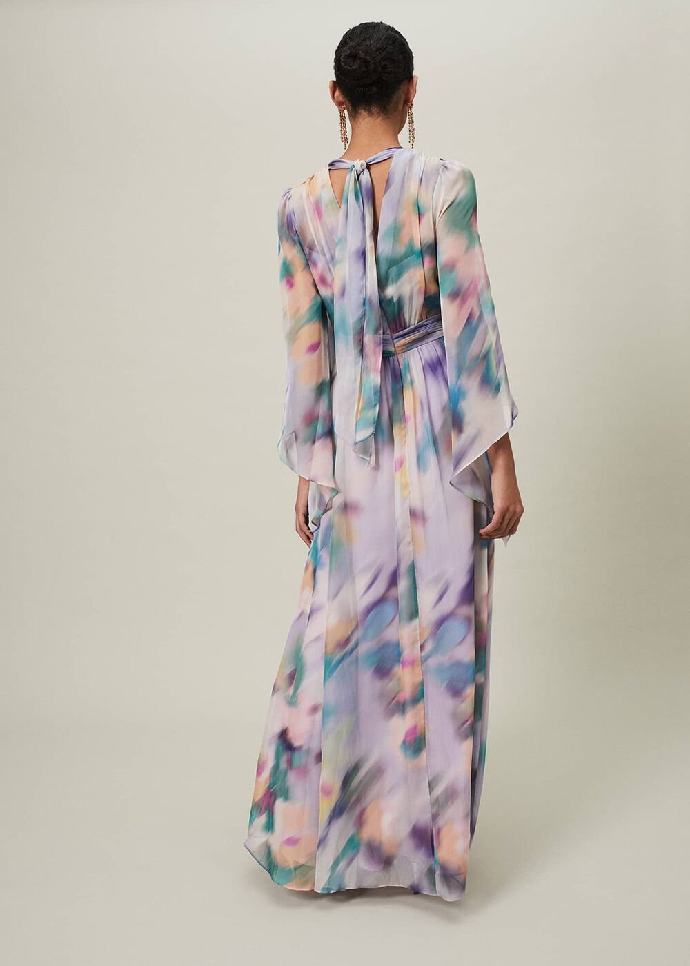 Selene Printed Maxi Dress Multi-Coloured