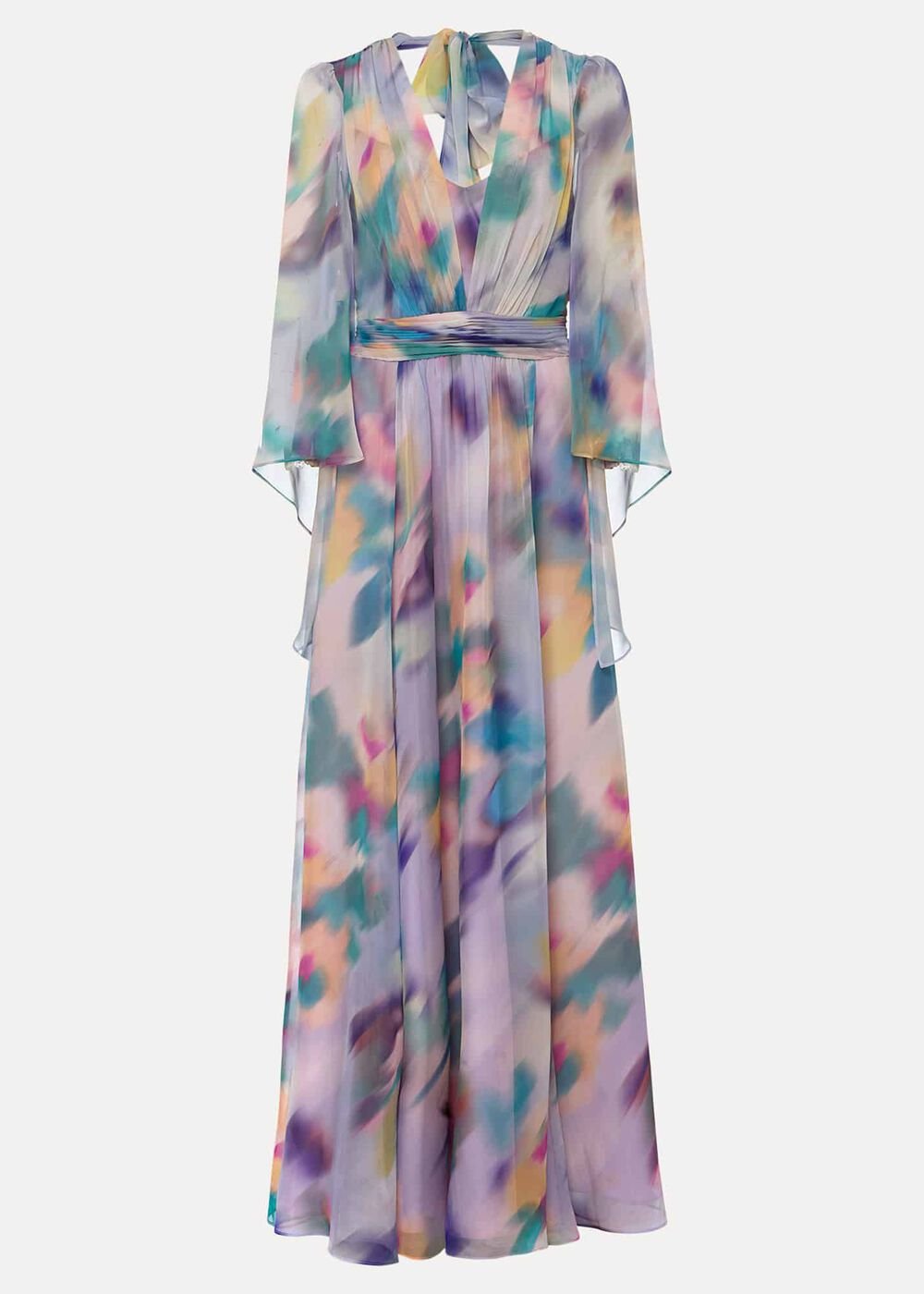 Selene Printed Maxi Dress Multi-Coloured