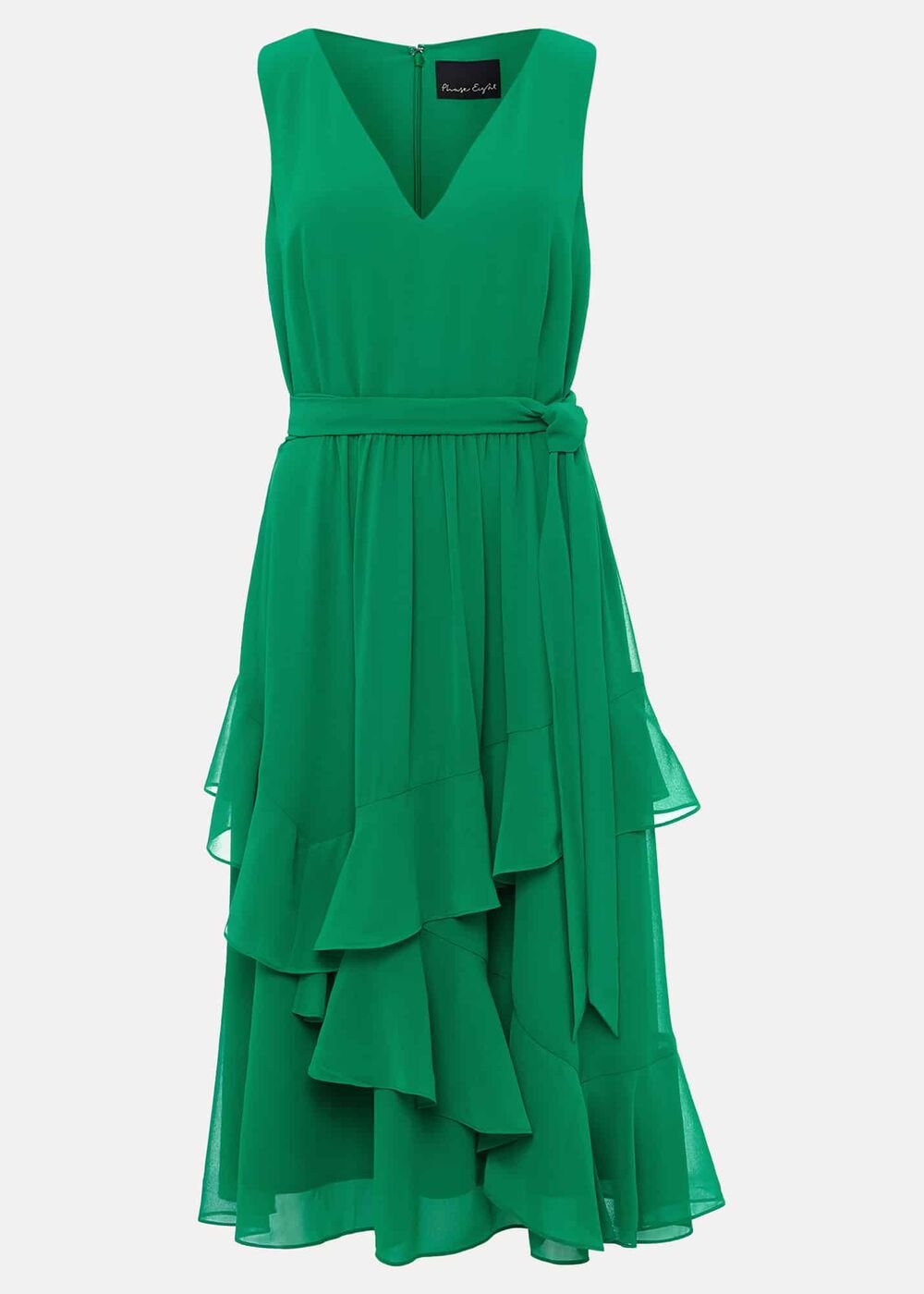 Breesha Green Midaxi Dress Grass Green