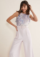 Honey Ditsy Jumpsuit Dark Wash