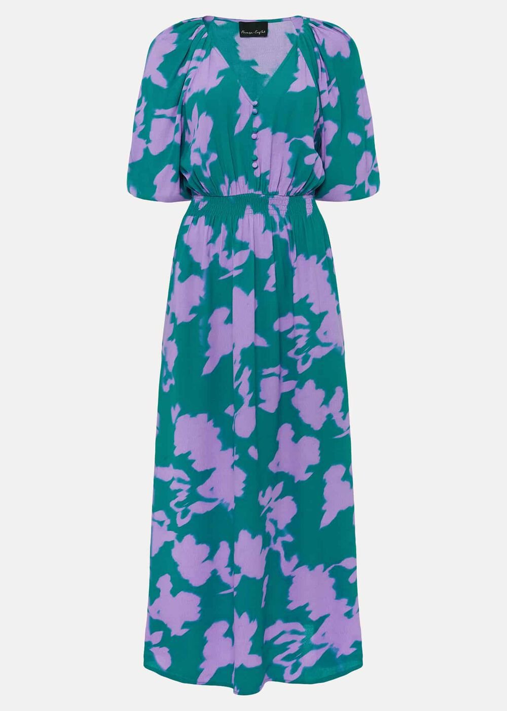 Pippa Midi Dress Green/Purple