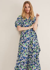 Morven Floral Maxi Dress Navy/Multi