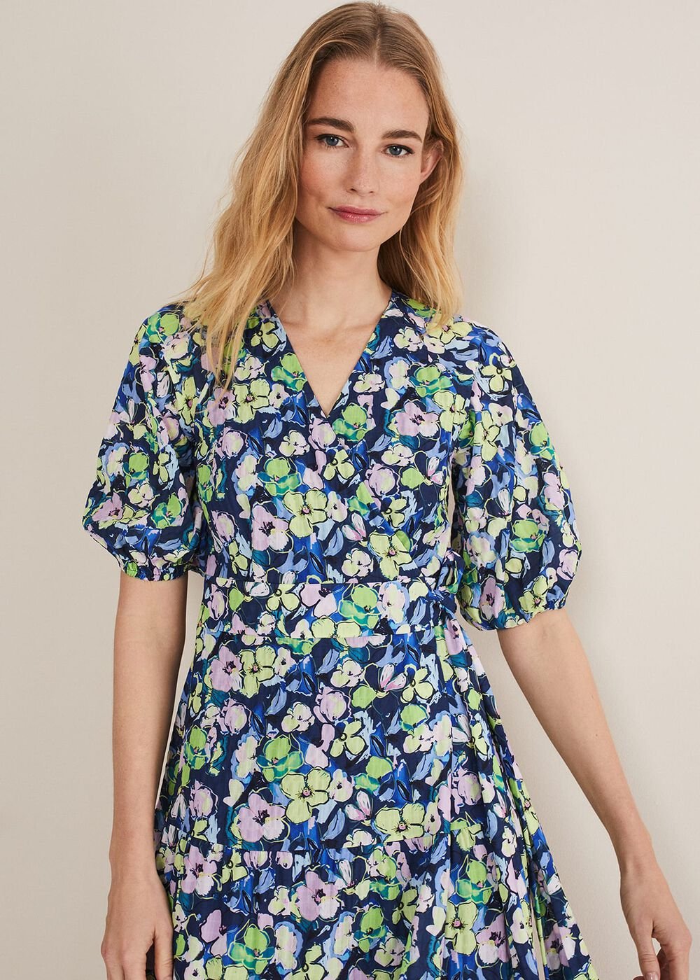 Morven Floral Maxi Dress Navy/Multi