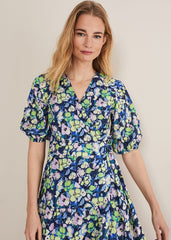 Morven Floral Maxi Dress Navy/Multi