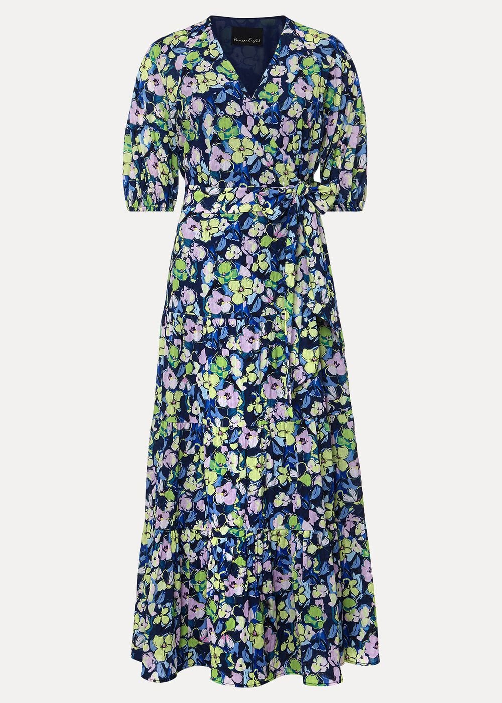 Morven Floral Maxi Dress Navy/Multi