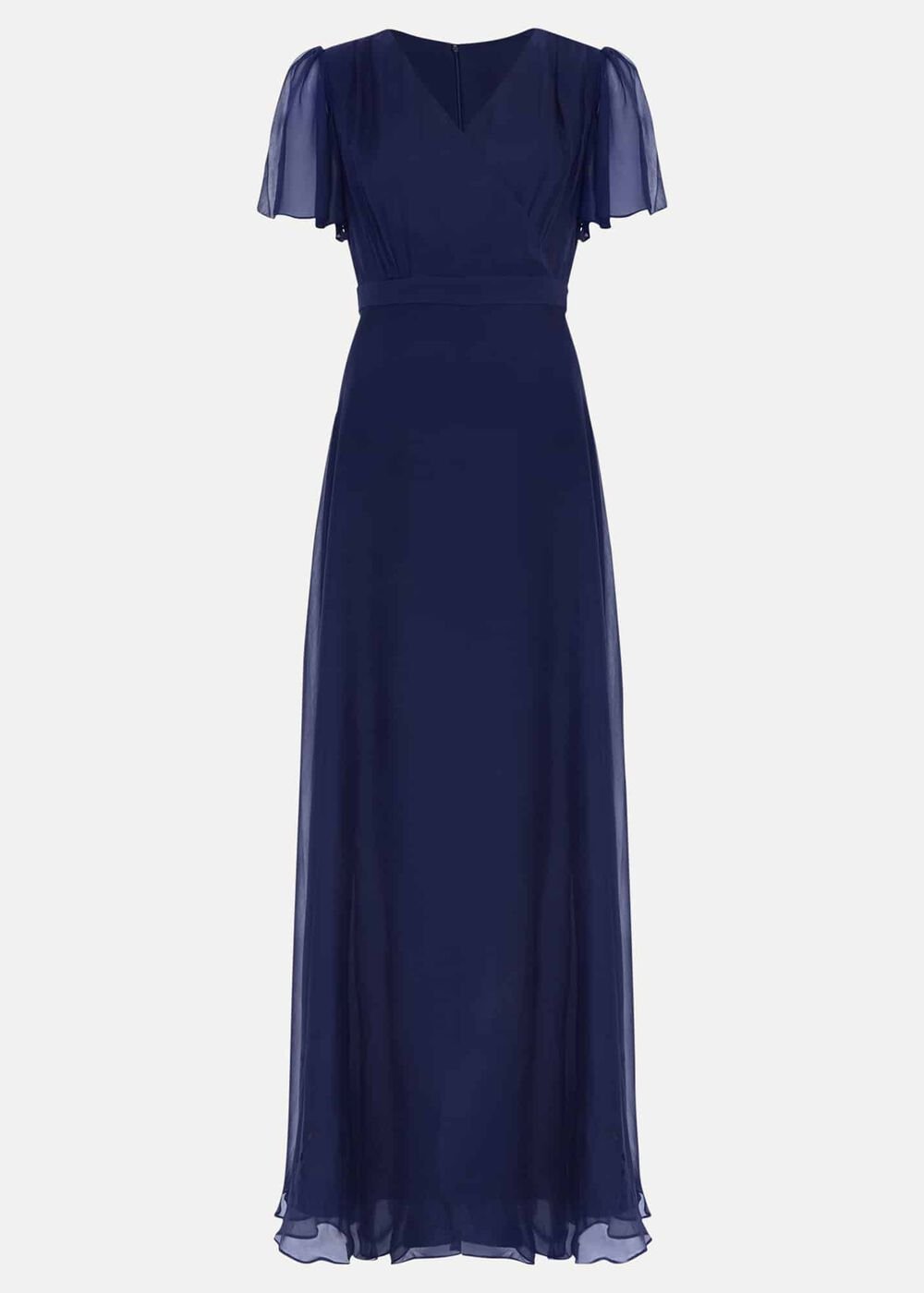 Arwen Silk Maxi Dress Navy