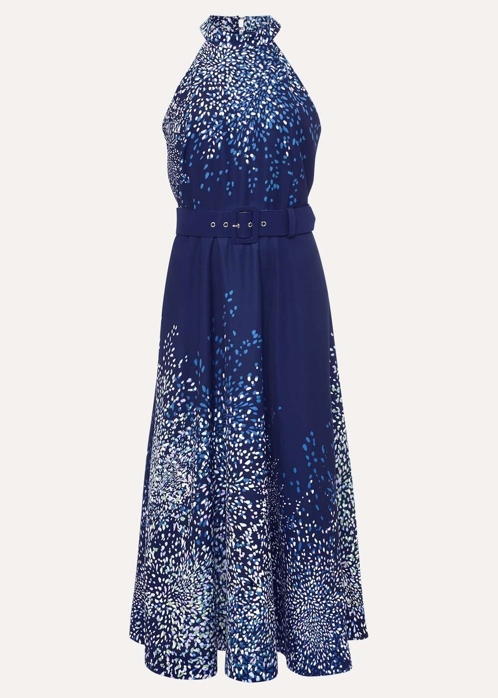 Petite Clea Ditsy Midi Dress French Navy / Multi