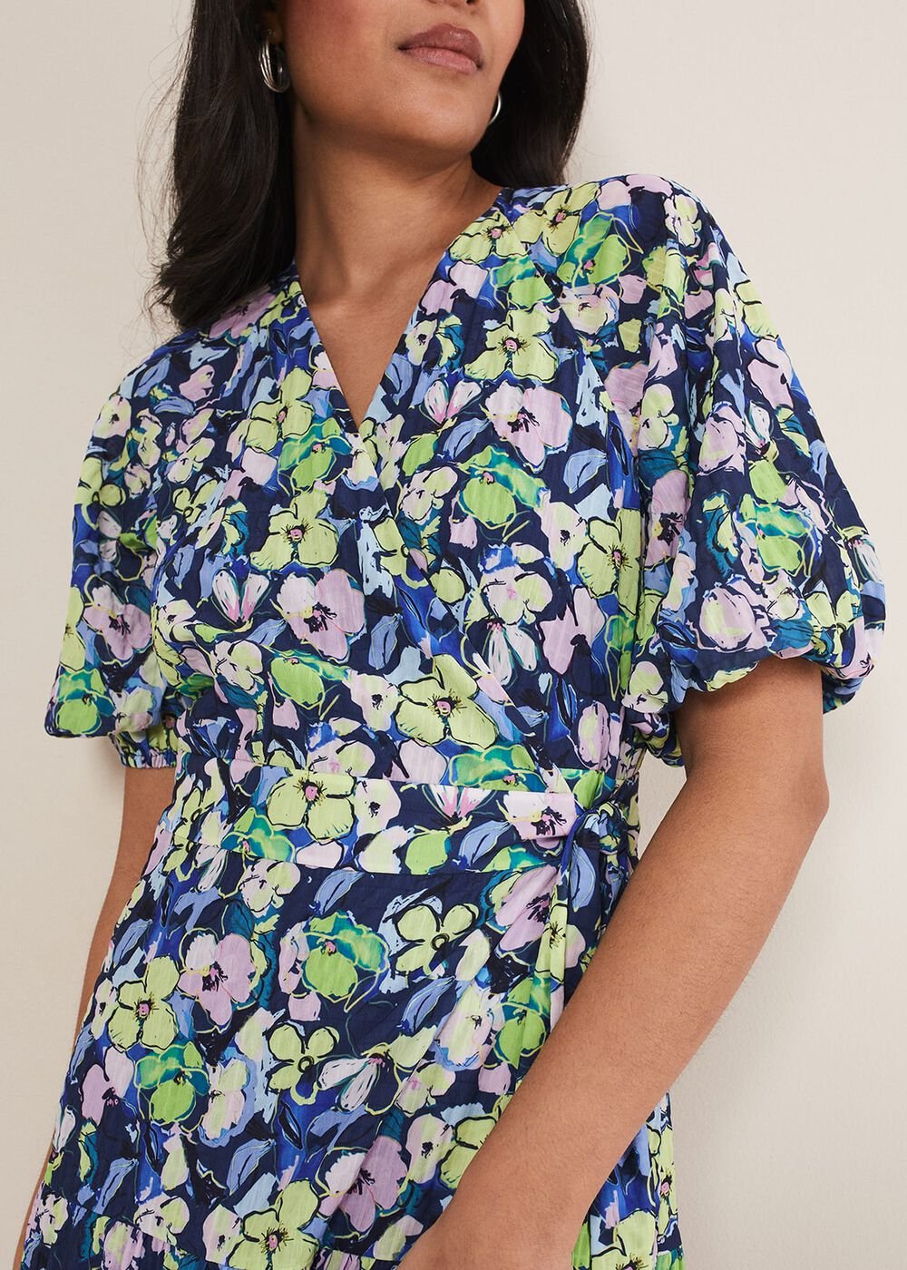 Petite Morven Maxi Dress Navy/Multi