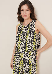 Aubrey Striped Wide Leg Jumpsuit Olive/Black