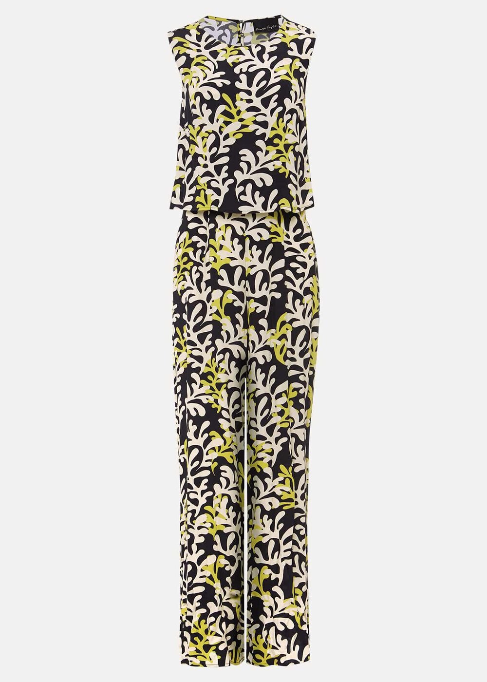 Aubrey Striped Wide Leg Jumpsuit Olive/Black