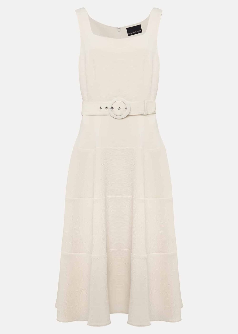 Ethel Fit And Flare Dress Cream
