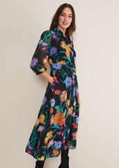 Alta Floral Midaxi Dress Black/Multi