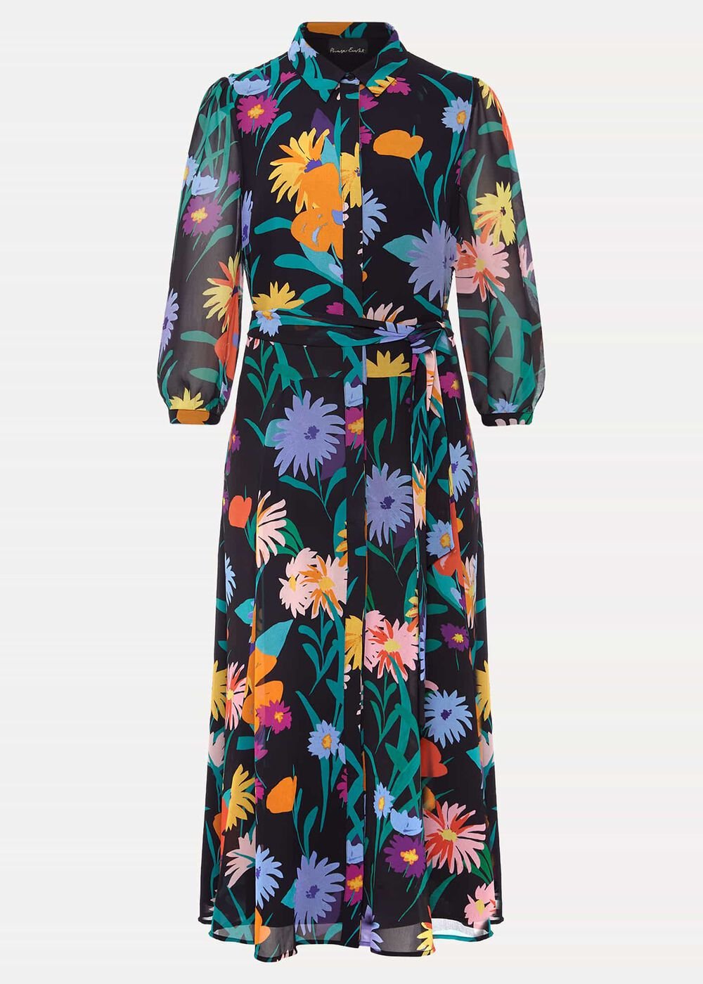 Alta Floral Midaxi Dress Black/Multi