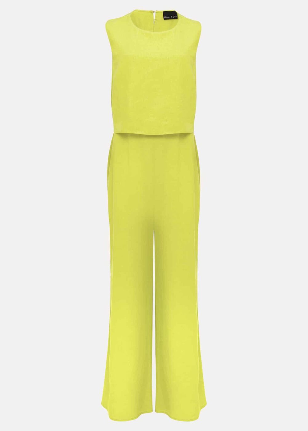 Aubrey Striped Wide Leg Jumpsuit Lime