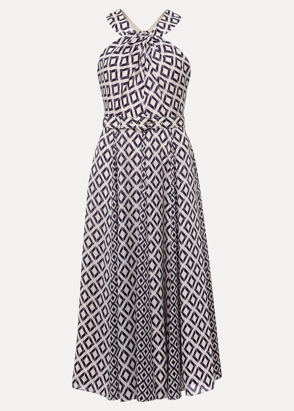 Ember Geo Midi Dress Smoke/Powder Pink
