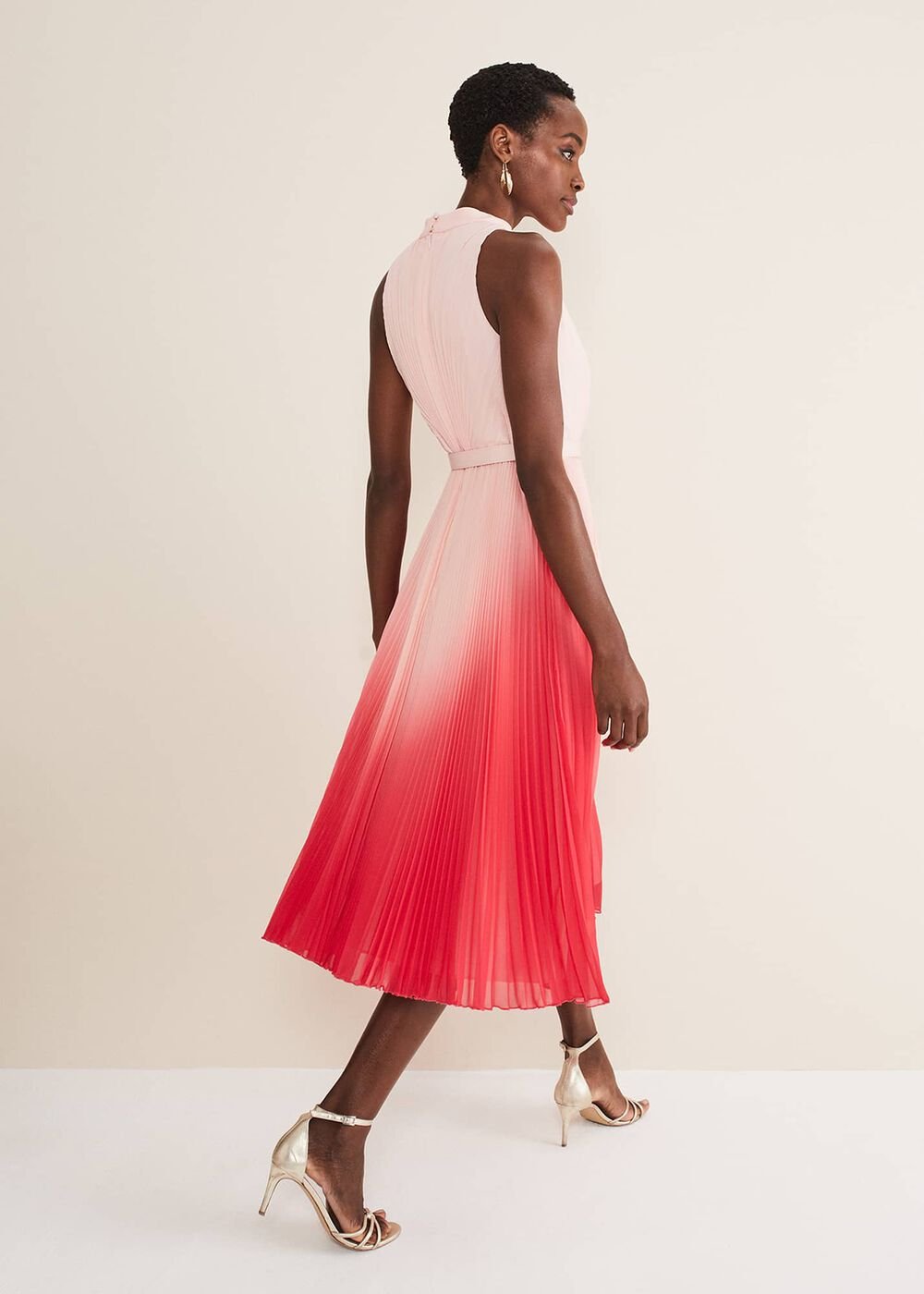 Henrietta Ombre Dress Pale Pink/Pink