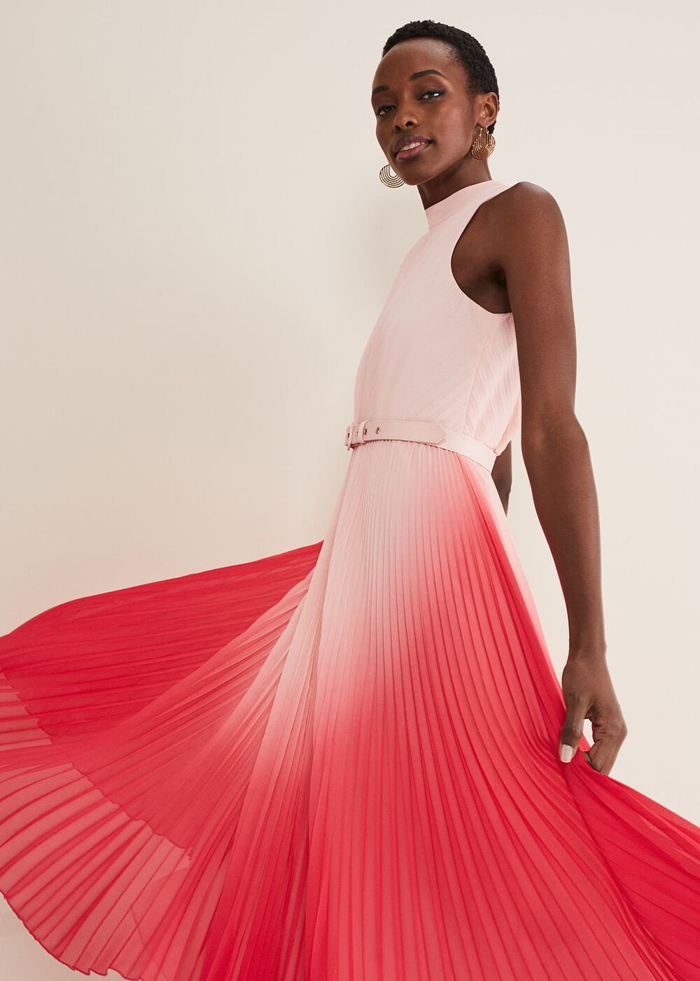 Henrietta Ombre Dress Pale Pink/Pink