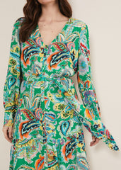 Azalia Paisley Maxi Dress Green/Multi