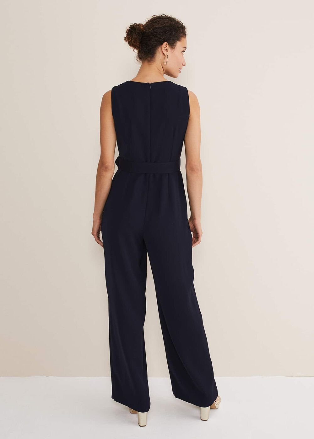 Lissia Navy Wide Leg Jumpsuit Navy