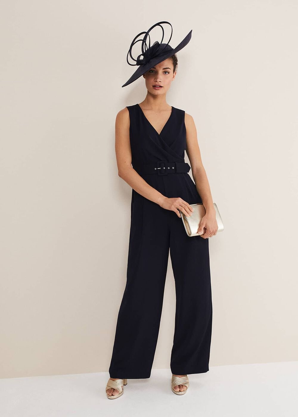 Lissia Navy Wide Leg Jumpsuit Navy