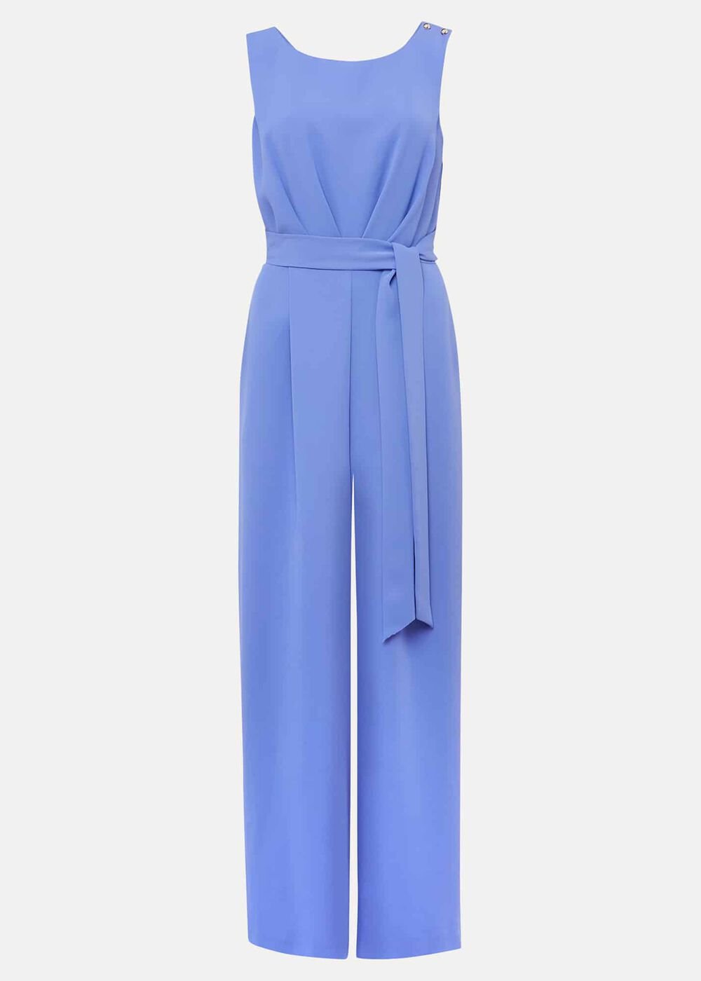 Petite Elaina Blue Wide Leg Jumpsuit Foxglove Blue
