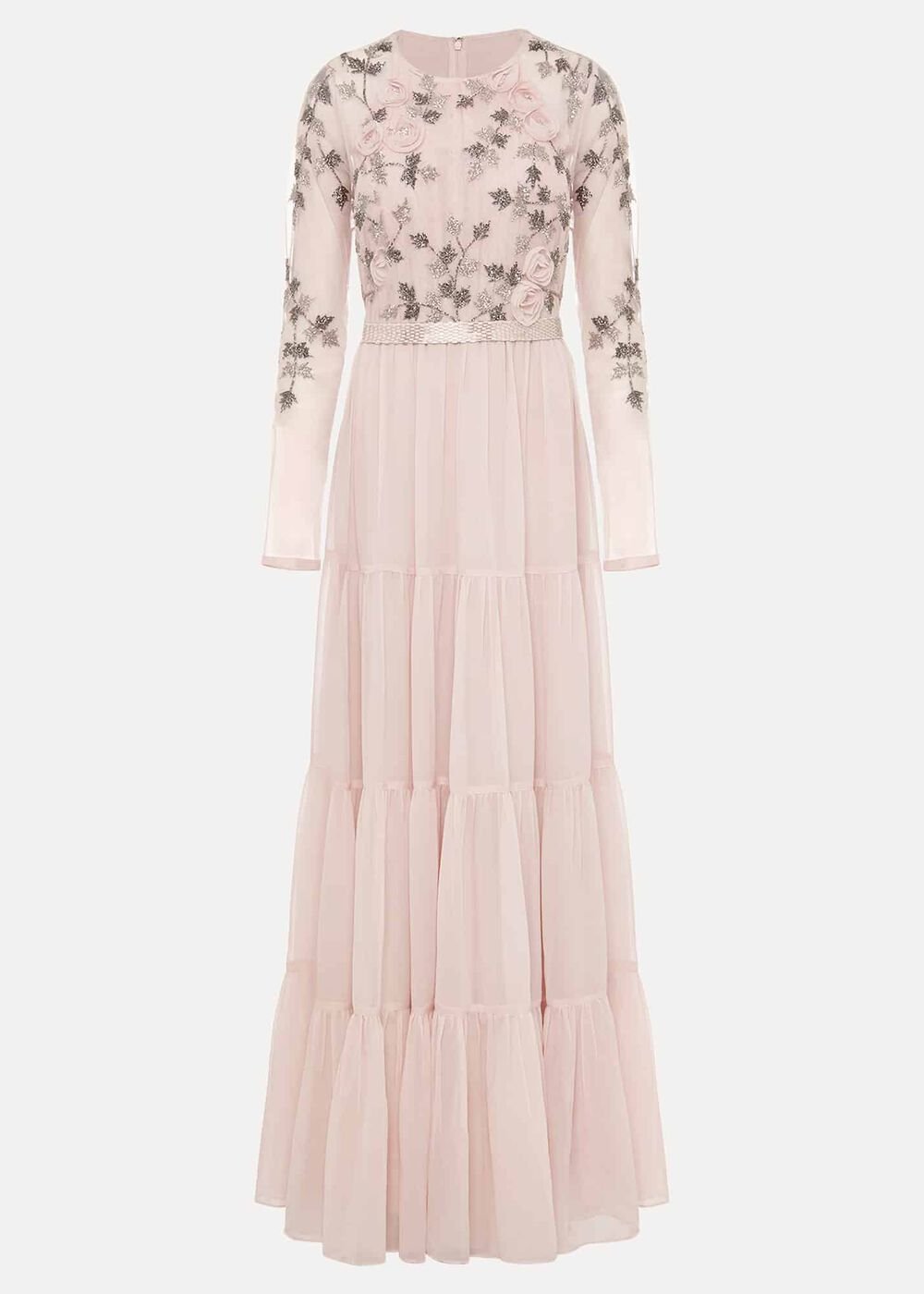 Florence Beaded Maxi Dress Antique Rose