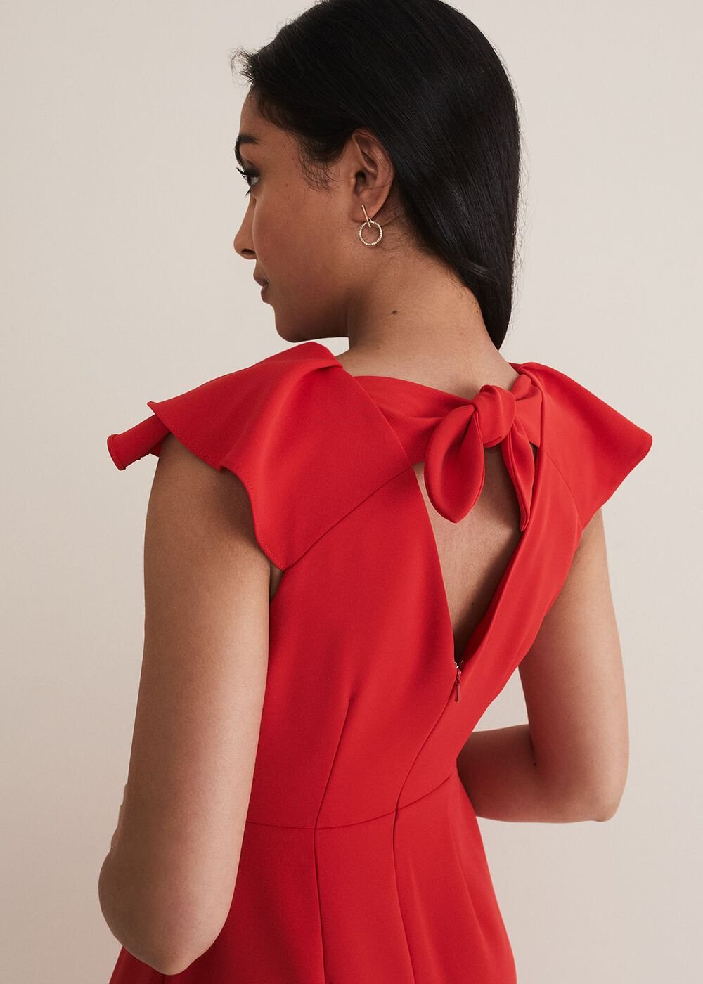 Petite Nicky Ruffle Jumpsuit Fire