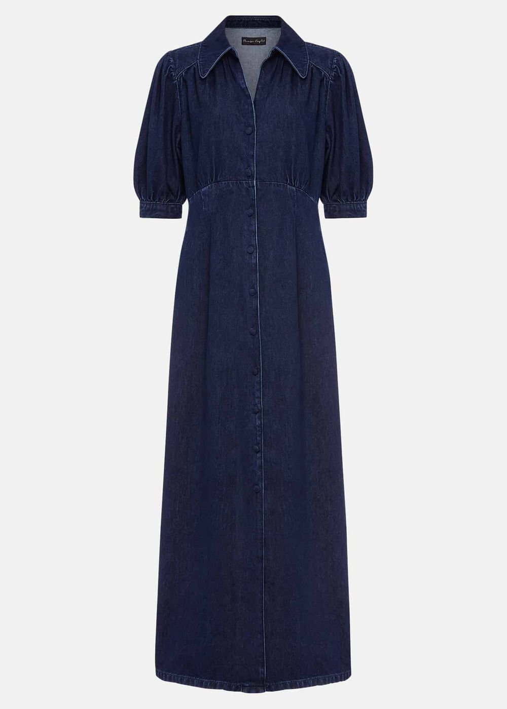 Cosette Denim Midaxi Dress Dark Indigo