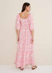 Damyana Midi Dress Pink