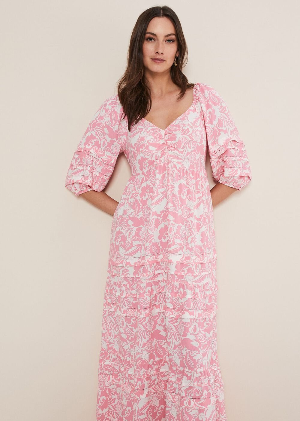 Damyana Midi Dress Pink