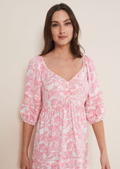 Damyana Midi Dress Pink