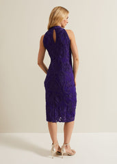 Andrea Tapework Dress Violet
