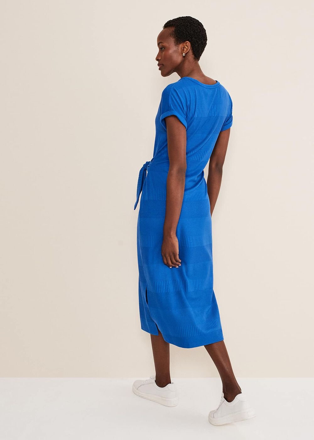 Yazmina Jersey Midi Dress Blue