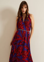 Adelaide Pleated Midaxi Dress Violet