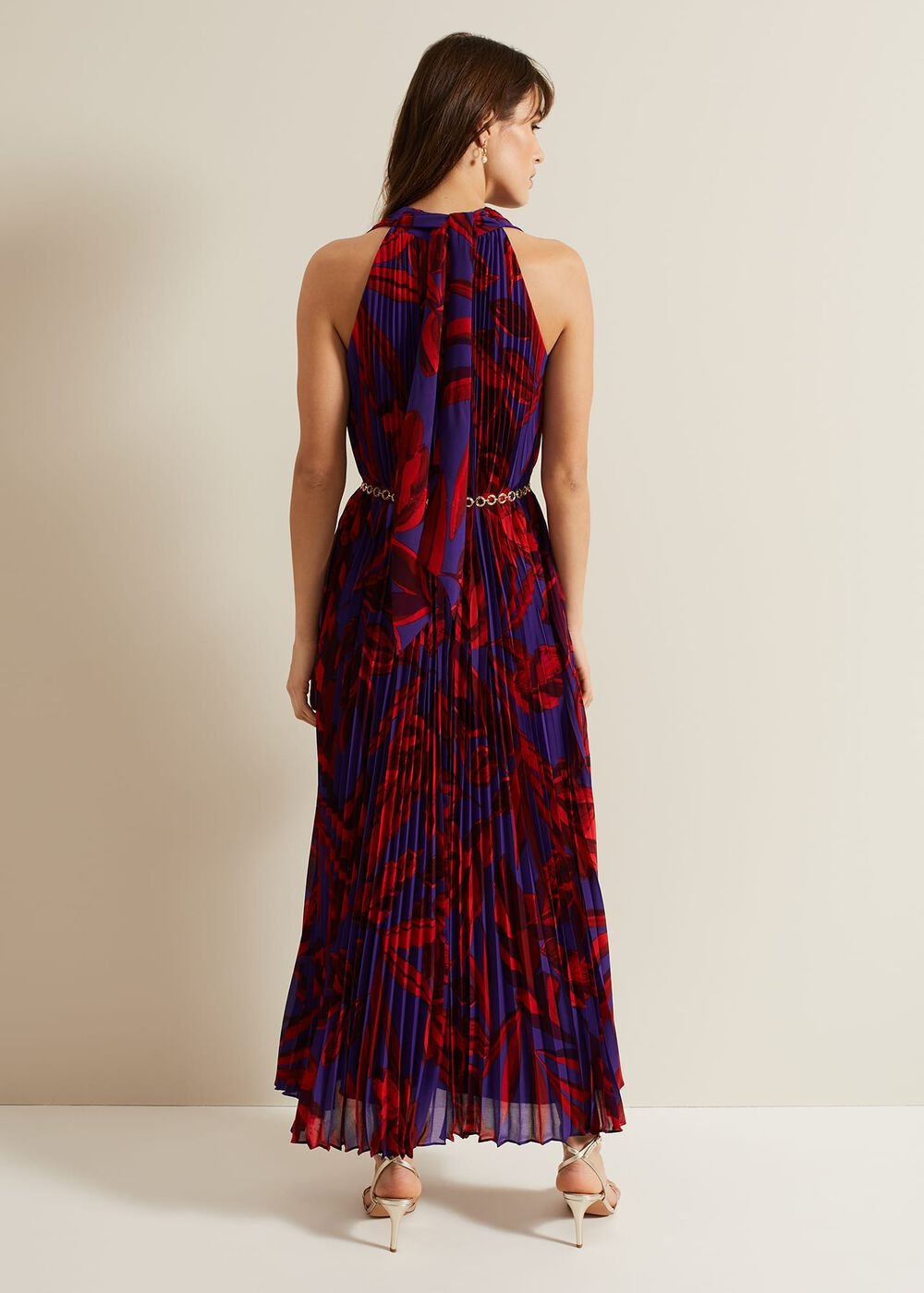 Adelaide Pleated Midaxi Dress Violet
