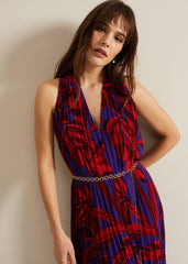 Adelaide Pleated Midaxi Dress Violet