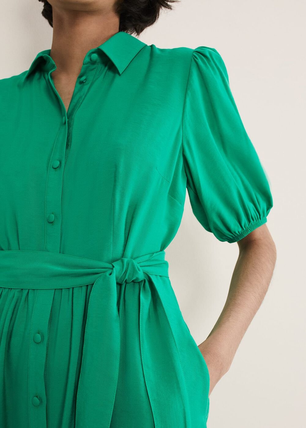 Sue Green Swing Mini Dress Green