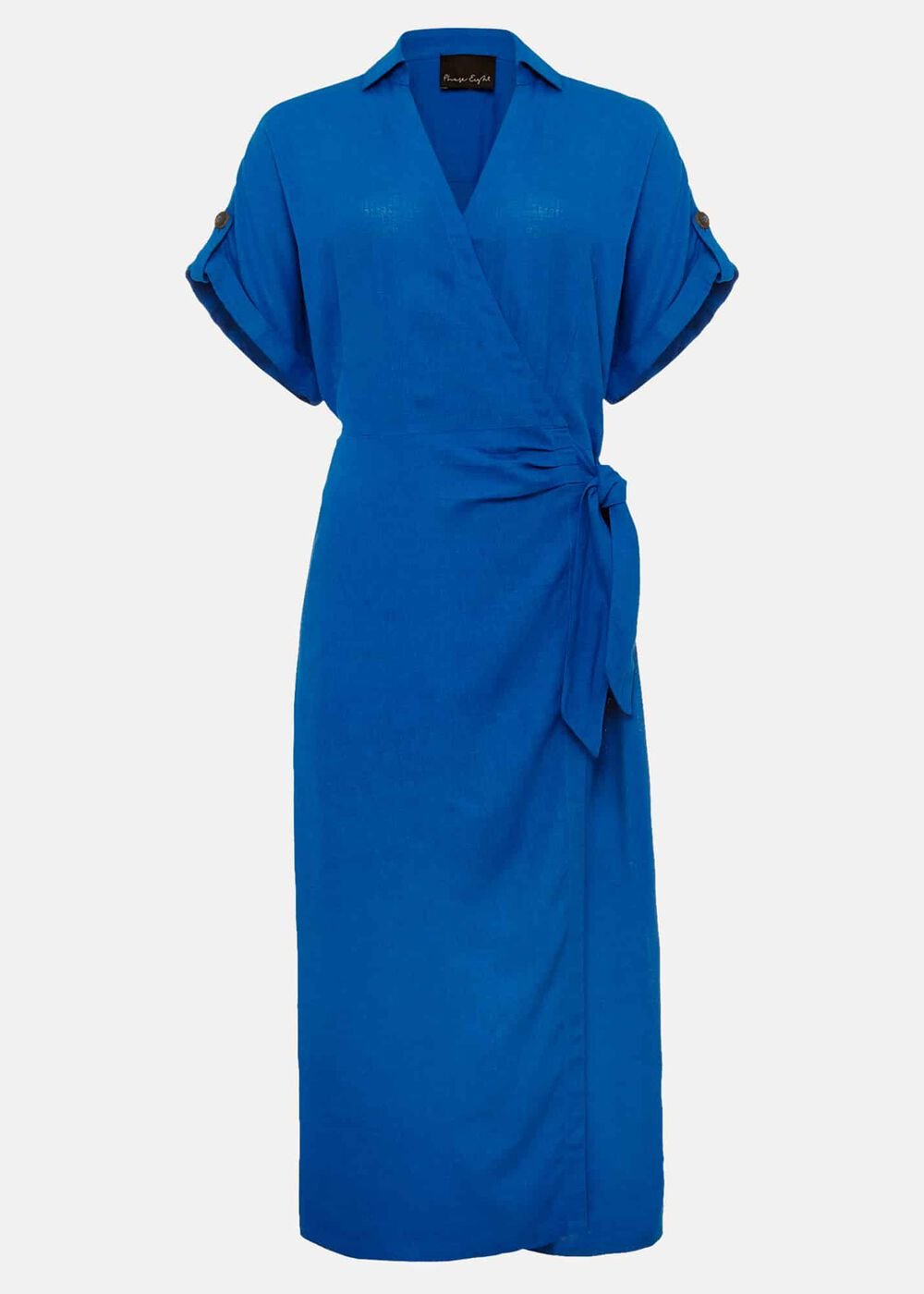 Yasse Linen Shirt Dress Blue