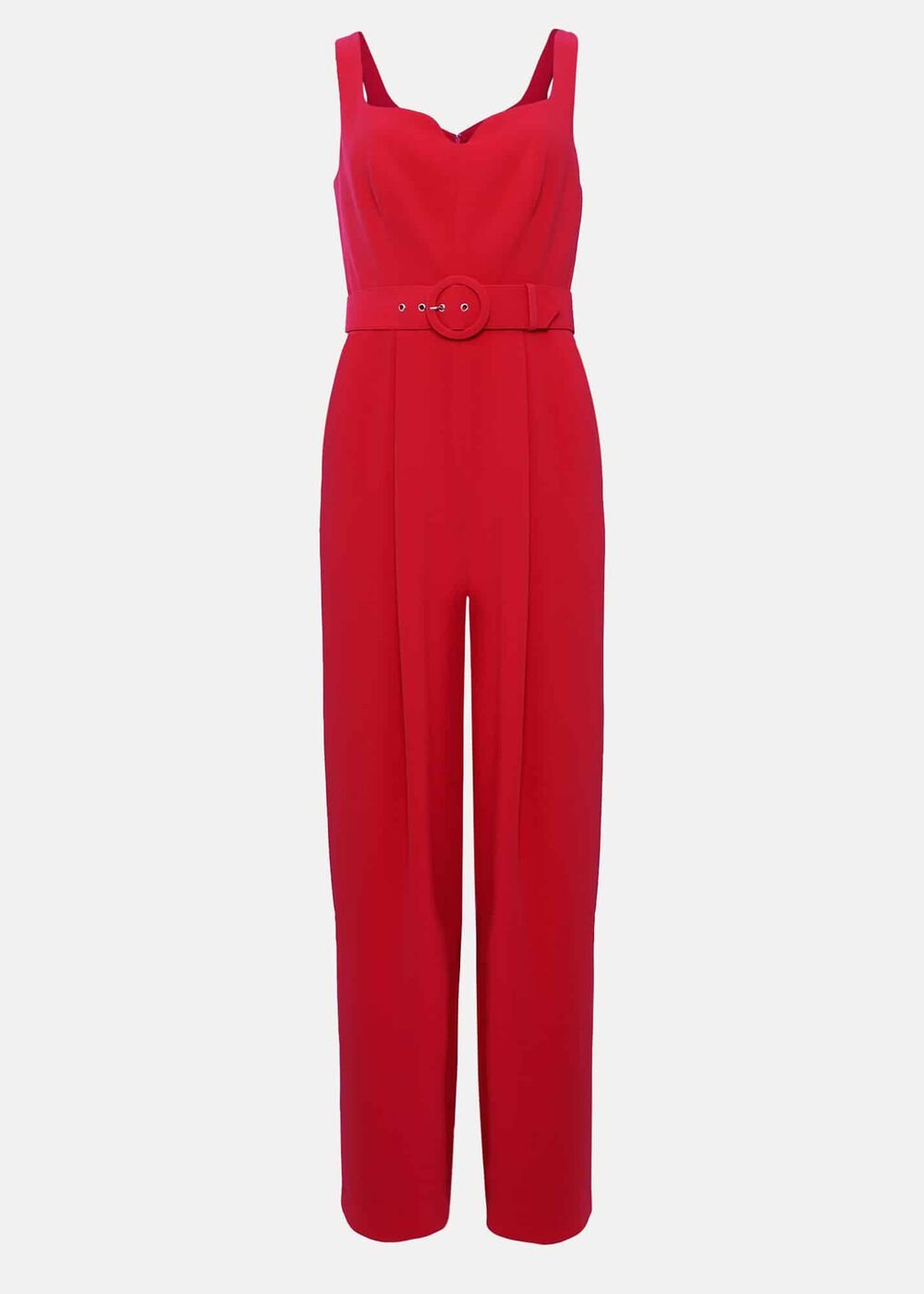 Charlize Belted Jumpsuit Coral