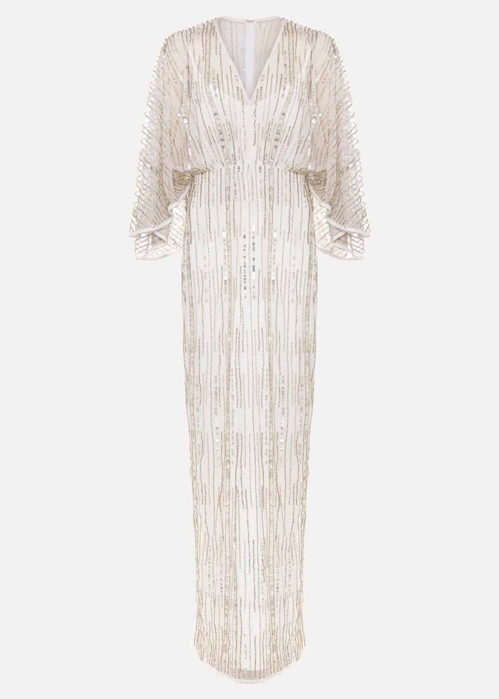 Melanie Embellished Maxi Dress Ivory