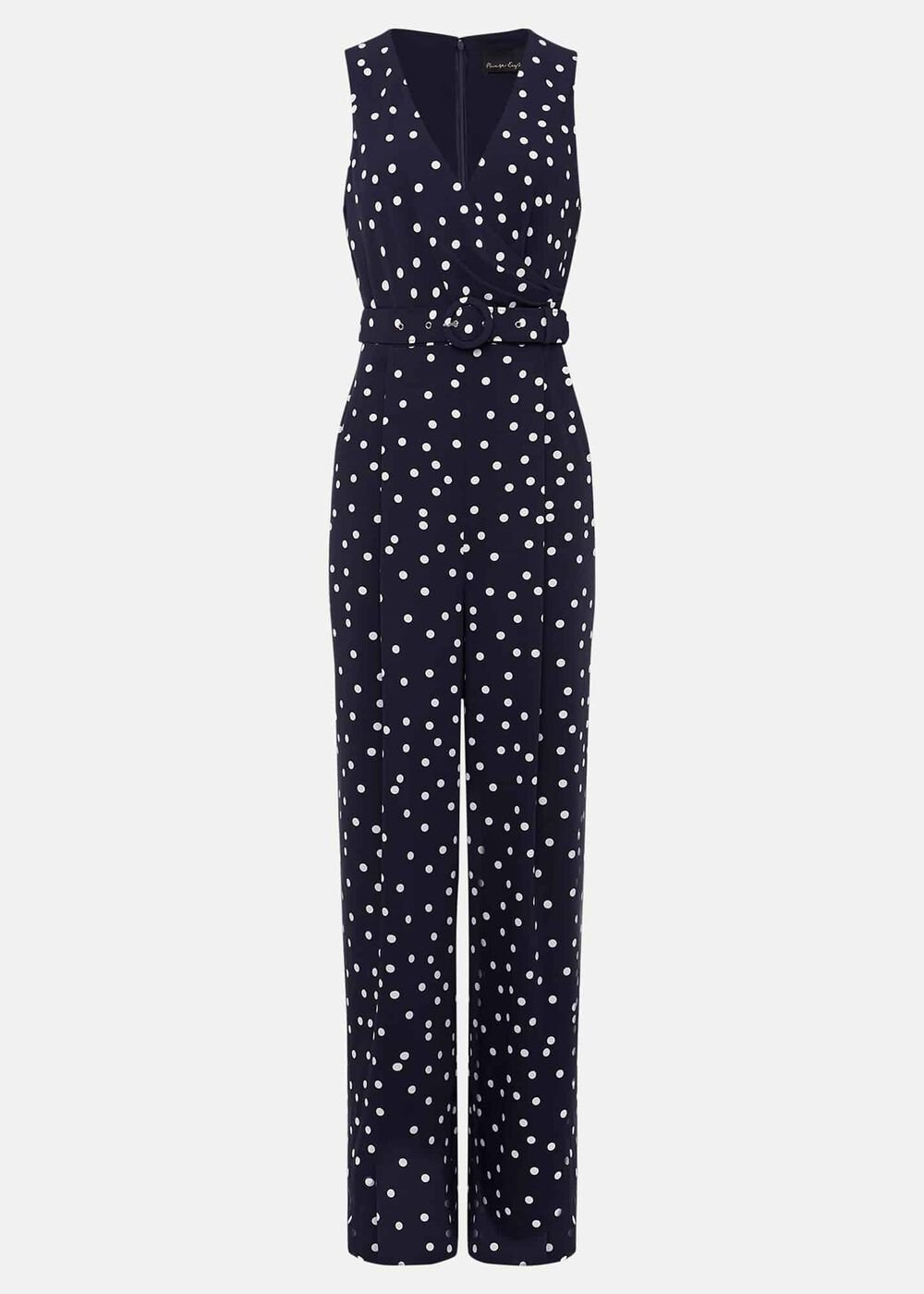 Kenzie Spot Jumpsuit Navy/Ivory