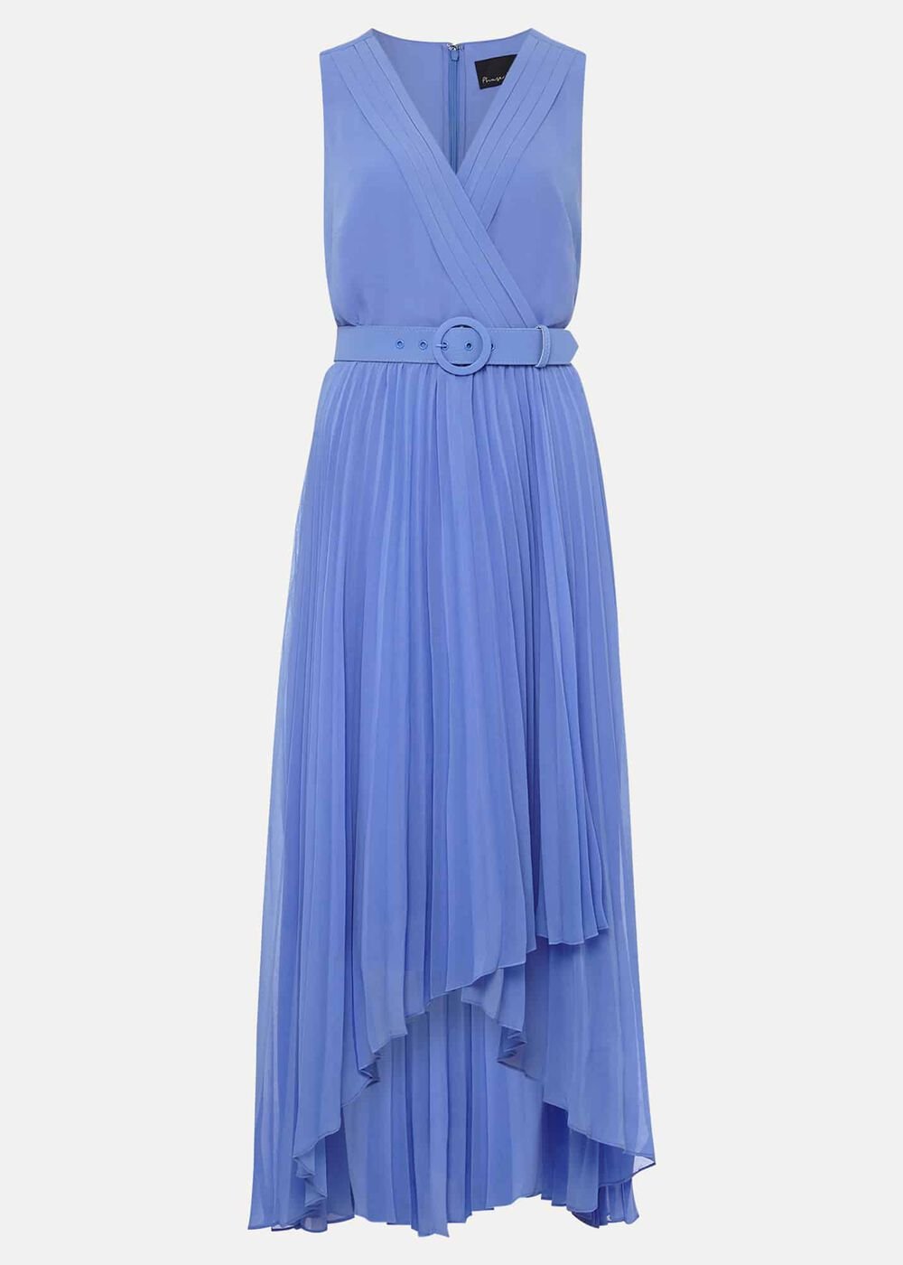 Brianna Pleated Midaxi Dress Cornflower