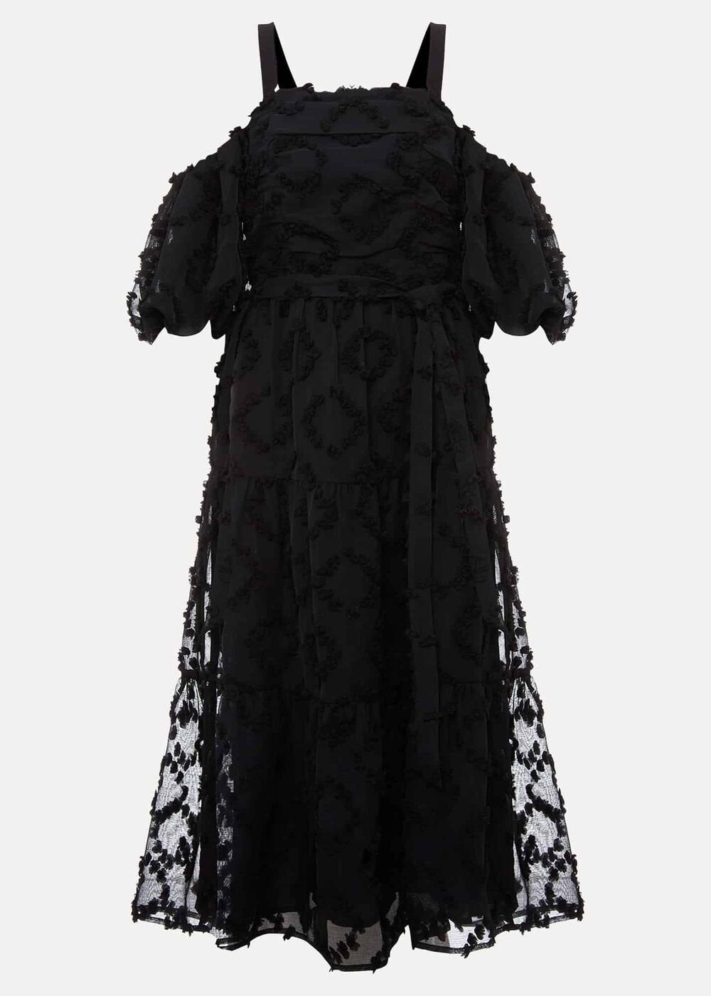 Margarita Off The Shoulder Midaxi Dress Black
