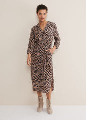 Kesia Hearts Swing Dress Navy/Stone